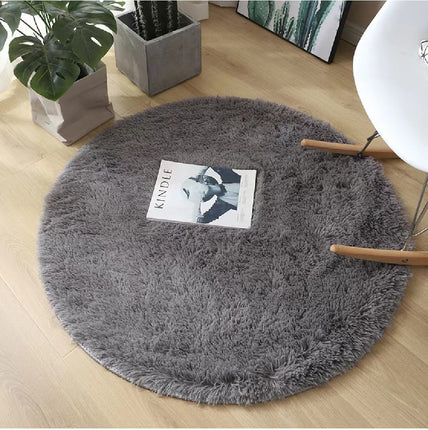 Soft and fluffy round rugs, cozy shaggy round rugs for children's room, living room, bedroom and home perfect decoration  1