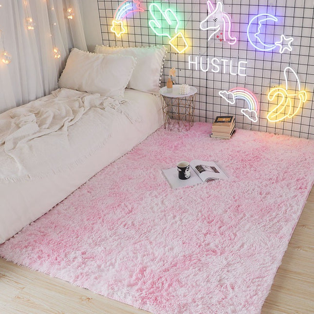 Indoor Soft Shag Area Rugs, Non-Slip Plush Nursery Accent Area Rug, Living Room Home Decor Shaggy Pile Carpet