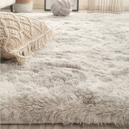 Tapis Shaggy Super doux en peluche, teinture par nouage, pour chambre d'enfants, salon, chambre à coucher, décoration de chambre d'adolescent