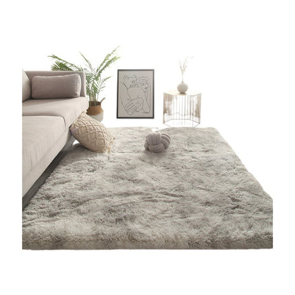 Tapis Shaggy Super doux en peluche, teinture par nouage, pour chambre d'enfants, salon, chambre à coucher, décoration de chambre d'adolescent