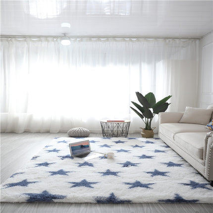 Ultra Soft Area Rugs for Bedroom Living Room -Tie Dye Non-Slip Shaggy Rugs -Modern Indoor Geometric Shaggy Rugs