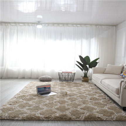 Ultra Soft Area Rugs for Bedroom Living Room -Tie Dye Non-Slip Shaggy Rugs -Modern Indoor Geometric Shaggy Rugs