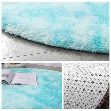 Tapis ronds pour chambres à coucher, tapis ronds en peluche pour chambres d'enfants, tapis Shaggy pour dortoir de pépinière d'adolescentes