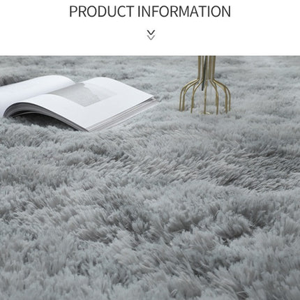 Tapis en peluche doux et moelleux, teinture PTie, antidérapant, lavable, pour salon, chambre à coucher, chevet, couloir