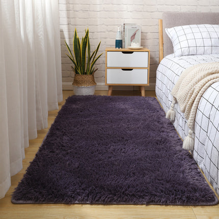 Superweiche, zottelige Teppiche, flauschig, Teppich für Wohnzimmer, Schlafzimmer, Heimdekoration für Mädchen, rutschfester Plüschboden-Nachttischteppich