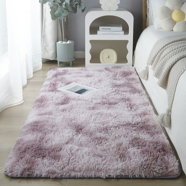 Teppiche für das Wohnzimmer, Batik-Flauschiger, zotteliger Teppich, superweicher, zotteliger Florteppich, Schlafzimmer, Mädchen, Kinderzimmer, Schlafsaal, Heimdekoration