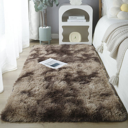 Teppiche für das Wohnzimmer, Batik-Flauschiger, zotteliger Teppich, superweicher, zotteliger Florteppich, Schlafzimmer, Mädchen, Kinderzimmer, Schlafsaal, Heimdekoration
