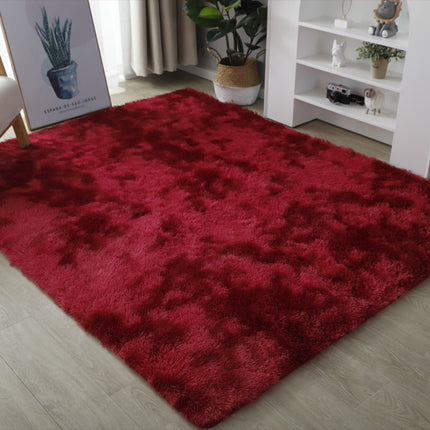 Plüsch-Tie-Dye-Zottelteppich, Teppiche für das Wohnzimmer, rutschfester, superflauschiger Teppich, Bodenteppiche, Heimdekorationen für den Innenbereich