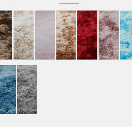 Plüsch-Tie-Dye-Zottelteppich, Teppiche für das Wohnzimmer, rutschfester, superflauschiger Teppich, Bodenteppiche, Heimdekorationen für den Innenbereich