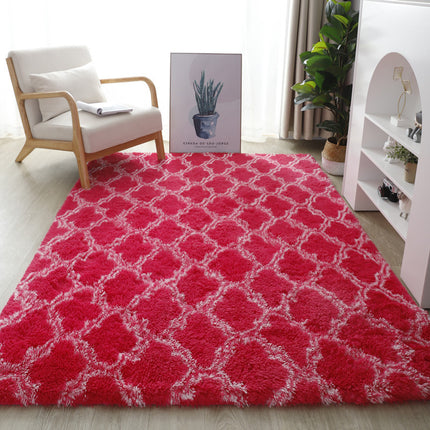 Tapis Shaggy en peluche Tie-Dye, tapis pour salon, tapis moelleux confortable et antidérapant, tapis de sol, décorations d'intérieur pour la maison