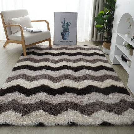 Tapis Shaggy en peluche Tie-Dye, tapis pour salon, tapis moelleux confortable et antidérapant, tapis de sol, décorations d'intérieur pour la maison
