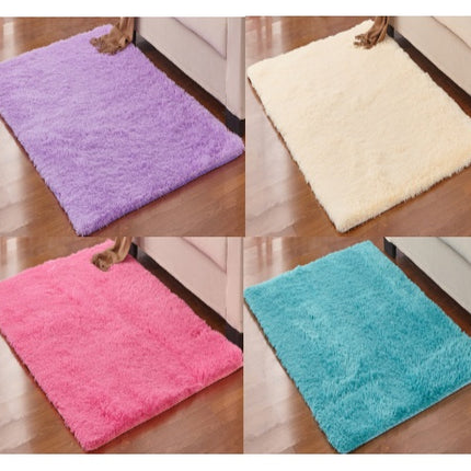 Suitable for home decoration, children's room bedroom shaggy carpet - non-slip comfortable living room carpet fluffy indoor decorative carpet