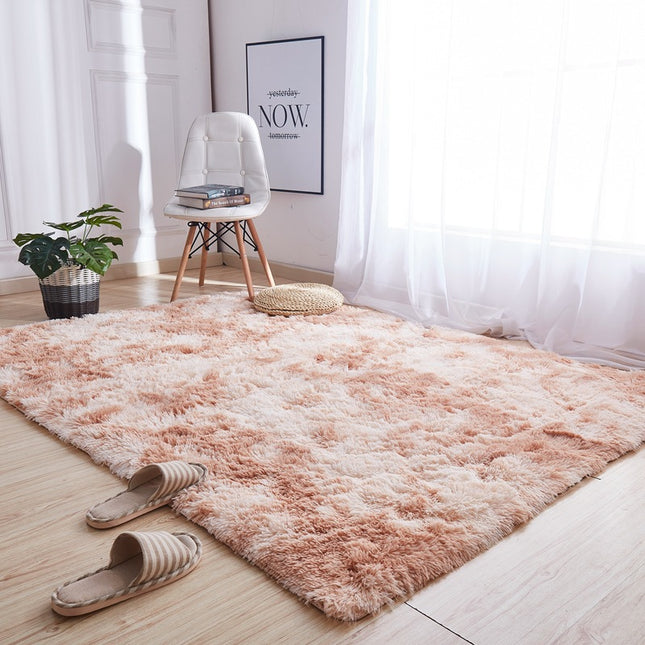 Suitable for home decoration, children's room bedroom shaggy carpet - non-slip living room carpet fluffy indoor decorative carpet