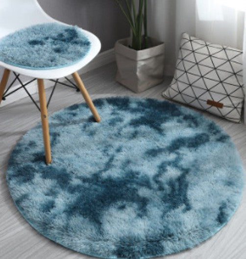 Round Rugs for Bedrooms - Plush Round Rugs for Kids Rooms for Teen Room Dorms, Bedside Mats Floor Cushions Cushions Footrests