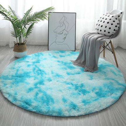 Round Rugs for Bedrooms - Plush Round Rugs for Kids Rooms for Teen Room Dorms, Bedside Mats Floor Cushions Cushions Footrests