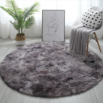 Round Rugs for Bedrooms - Plush Round Rugs for Kids Rooms for Teen Room Dorms, Bedside Mats Floor Cushions Cushions Footrests
