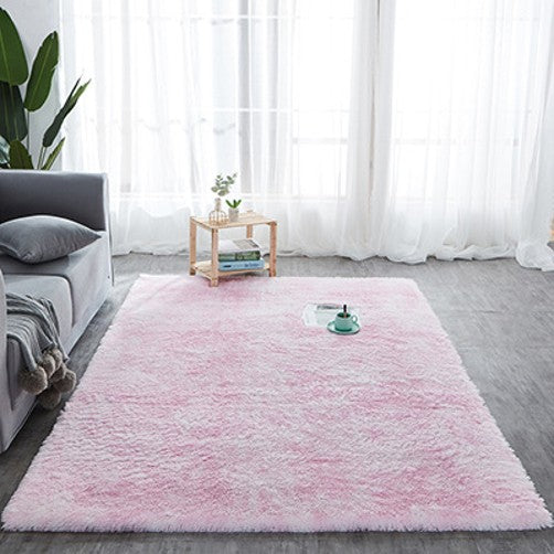 Super soft shaggy carpet, fluffy carpet, tie-dye carpet non-slip carpet for living room bedroom girl children's room home decoration