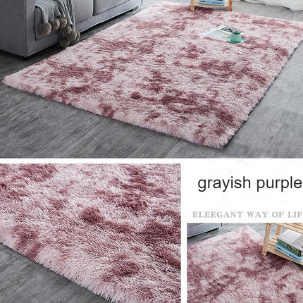 Super soft shaggy carpet, tie-dye carpet non-slip carpet for living room bedroom girl children's room home decoration