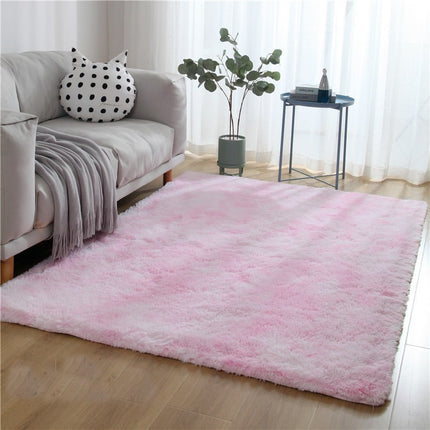 Super Soft Shaggy Carpet Fluffy Tie-Dye Carpet Indoor Shaggy Carpet for Bedroom Children's Room Nursery Home Decor Rectangle Carpet