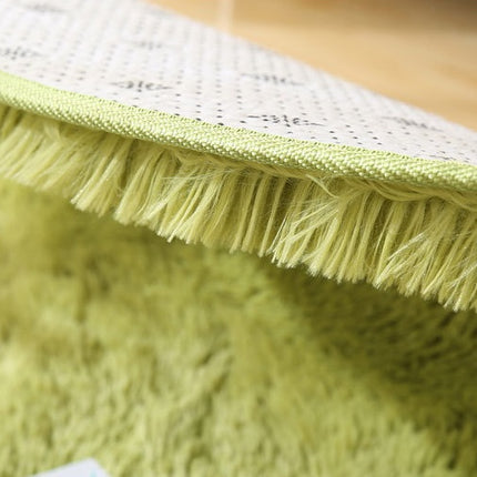 Solid Color Round Rugs Super Soft Shaggy Pile Kids Bedroom Area Rugs, Fluffy Shaggy Pile Rugs, Non-Slip Home Decor Cute Teen Room Rugs