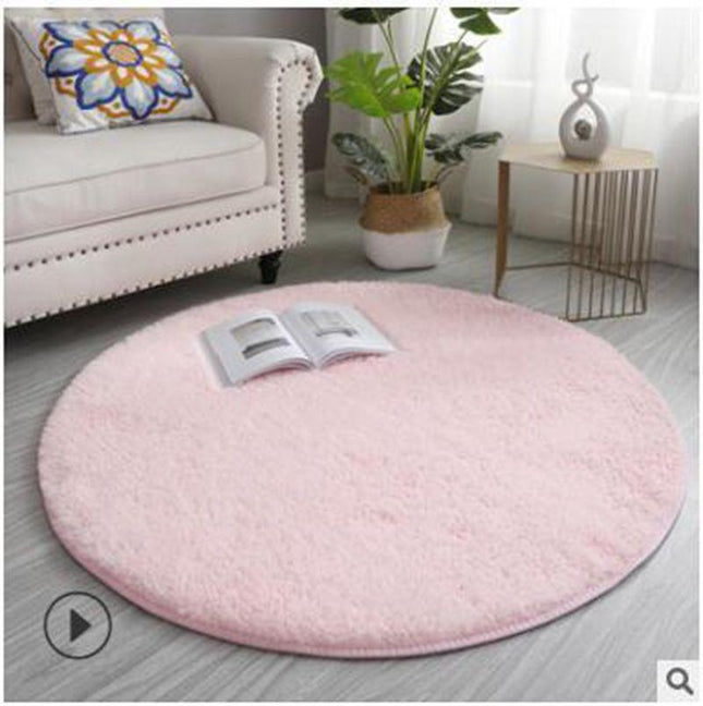 Soft Round Rugs for Bedroom Fluffy Kids Girls Baby Room Rugs Indoor Shaggy Round Rugs Cute and Cozy Living Room Area Shaggy  Carpet