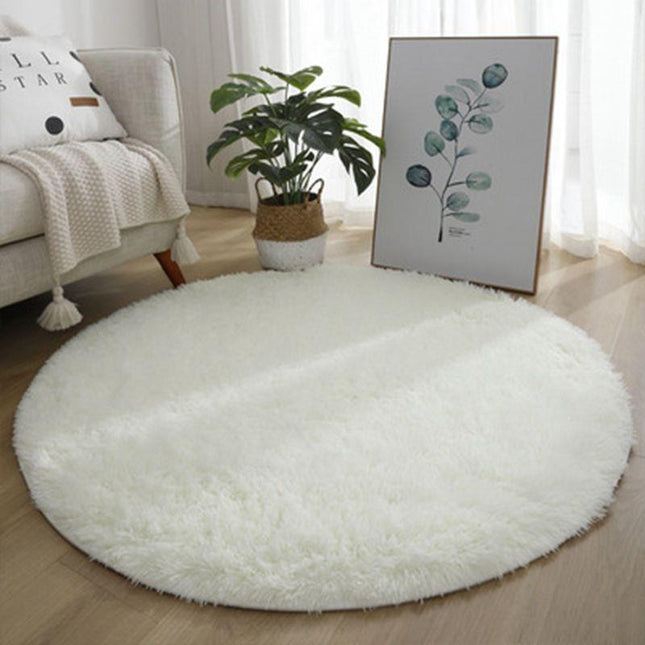 Soft Round Rugs for Bedroom Fluffy Kids Girls Baby Room Rugs Indoor Shaggy Round Rugs Cute and Cozy Living Room Area Shaggy  Carpet