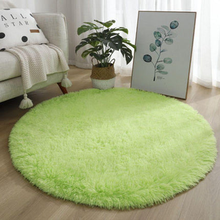 Tapis ronds doux pour chambre à coucher, moelleux, pour enfants, filles, chambre de bébé, intérieur, tapis rond à poils longs, mignon et confortable, pour salon, tapis à poils longs