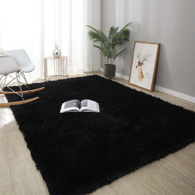 Soft And Fluffy Rectangular Carpet, Solid Color Cozy Shaggy Carpet, Living Room Bedroom Floor Home Decoration