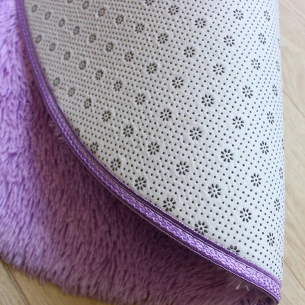Runder Teppich, flauschiger Teppich, superweicher pelziger Teppich, maschinenwaschbar, geeignet für Schlafzimmer, Kinderzimmer, Babyteppiche