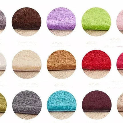 Runder Teppich, flauschiger Teppich, superweicher pelziger Teppich, maschinenwaschbar, geeignet für Schlafzimmer, Kinderzimmer, Babyteppiche