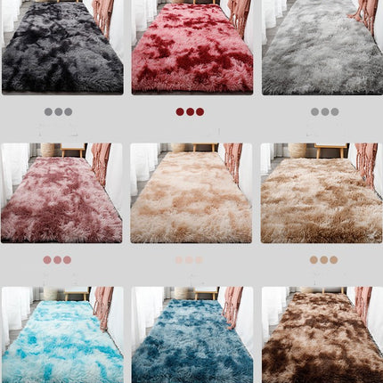 Soft Fluffy Rugs Living Room Rugs for Bedroom,Non-Slip  Shaggy Tie-dye Rugs for Living Room Modern Indoor Home Floor Carpets