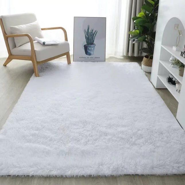 Solid Color Shaggy Rugs Living Room Large Shaggy Rugs for Bedroom Washable Fluffy Rugs Soft Mats for Home Decoration