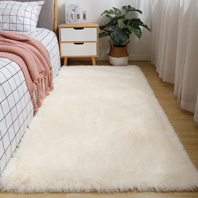 Solid Color Shaggy Rugs Living Room Large Shaggy Rugs for Bedroom Washable Fluffy Rugs Soft Mats