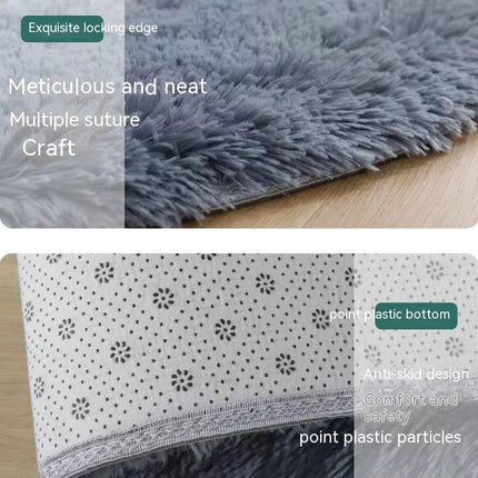 Solid Color Shaggy Rugs Living Room Large Shaggy Rugs for Bedroom Washable Fluffy Rugs Soft Mats
