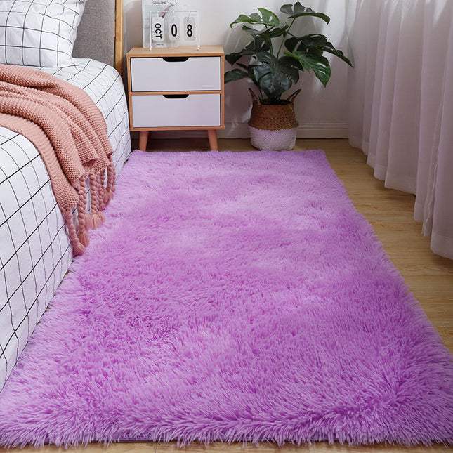Solid Color Shaggy Rugs Living Room Large Shaggy Rugs for Bedroom Washable Fluffy Rugs Soft Mats