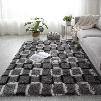 Tie Dye Rugs Soft Living Room Carpet Plush Pile Rugs Fluffy Carpets Anti Slip Bedroom Rug Shaggy Floor Mats Large for Living Room Hallway