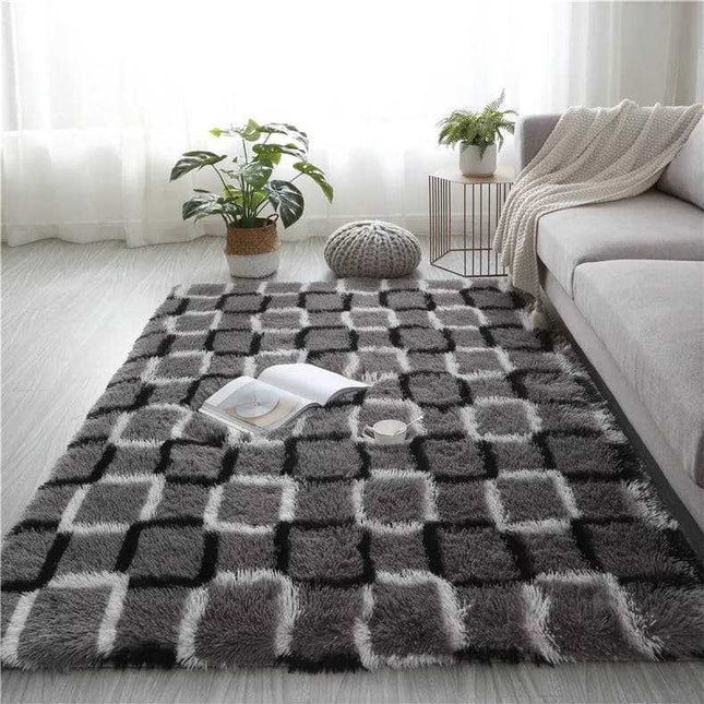 Tie Dye Rugs Soft Living Room Carpet Plush Pile Rugs Fluffy Carpets Anti Slip Bedroom Rug Shaggy Floor Mats Large for Living Room Hallway