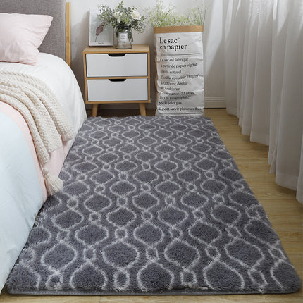 Tapis Tie Dye Tapis de Salon Doux Tapis à Poils en Peluche Tapis Moelleux Tapis de Chambre antidérapant Tapis de Sol Shaggy pour Couloir de Salon
