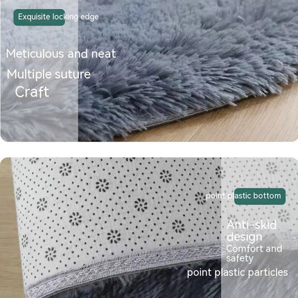 Tapis Tie Dye Tapis de Salon Doux Tapis à Poils en Peluche Tapis Moelleux Tapis de Chambre antidérapant Tapis de Sol Shaggy pour Couloir de Salon