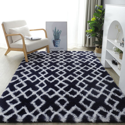 Shag Large Area Rugs for Living Room,  Super Soft Bedroom Carpet,  Geometric Plush Fluffy Rug for Kids Nursery Girls Room Indoor Home Decor