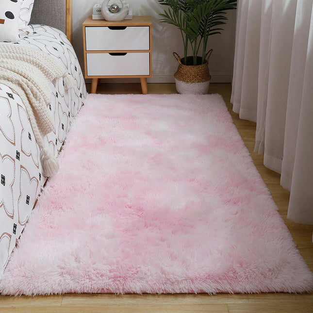 Rug For Living Room Bedroom Soft Shaggy Tie-Dye Area Rugs Plush Fluffy Non-Slip Living Room Rug Indoor Home Kidsroom Decor Carpet
