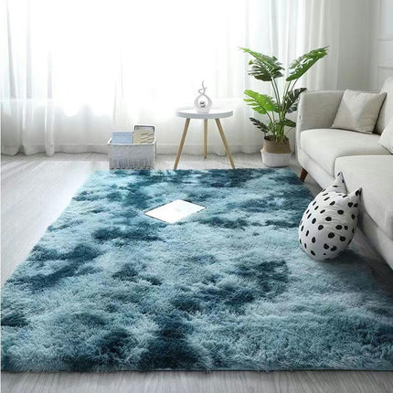 Rug For Living Room Bedroom Soft Shaggy Tie-Dye Area Rugs Plush Non-Slip Living Room Rug Indoor Home Kidsroom Decor Carpet