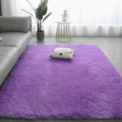 Tapis pour la maison – Tapis pour chambre à coucher antidérapants – Tapis moderne super doux à poils épais et moelleux, ne perd pas ses poils