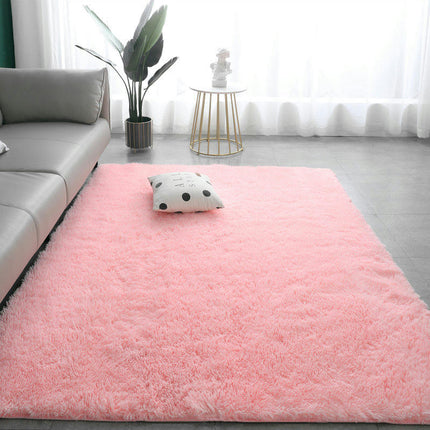 Tapis pour la maison – Tapis pour chambre à coucher antidérapants – Tapis moderne super doux à poils épais et moelleux, ne perd pas ses poils