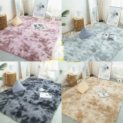 Tapis pour la maison – Tapis pour chambre à coucher antidérapants – Tapis moderne super doux à poils épais et moelleux, ne perd pas ses poils