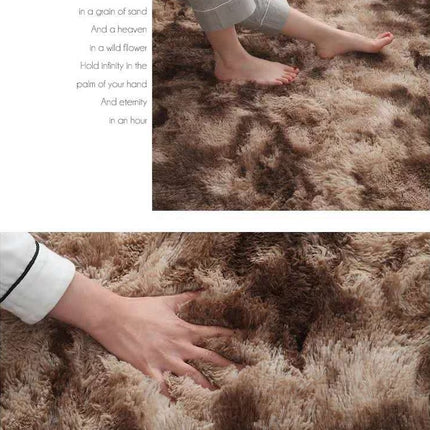 Tapis pour la maison – Tapis pour chambre à coucher antidérapants – Tapis moderne super doux à poils épais et moelleux, ne perd pas ses poils