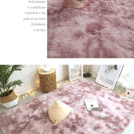 Tapis pour la maison – Tapis pour chambre à coucher antidérapants – Tapis moderne super doux à poils épais et moelleux, ne perd pas ses poils