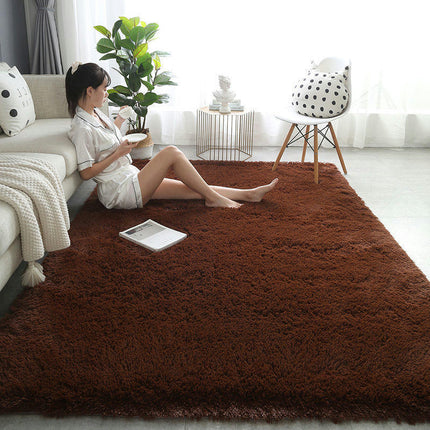 Tapis moelleux Super doux, pour chambre à coucher, salon, Shaggy, antidérapant, confortable, décoration d'intérieur moderne, tapis de sol