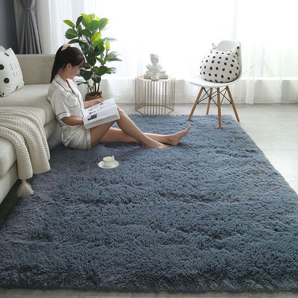 Tapis moelleux Super doux, pour chambre à coucher, salon, Shaggy, antidérapant, confortable, décoration d'intérieur moderne, tapis de sol