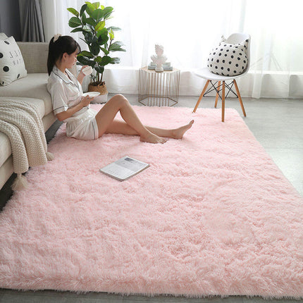 Tapis doux et moelleux, pour chambre à coucher, salon, Shaggy, antidérapant, confortable, grand tapis d'intérieur, décoration de maison moderne, tapis de sol